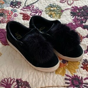 Sam Edelman Black Athletic Shoes w/Pom-Poms